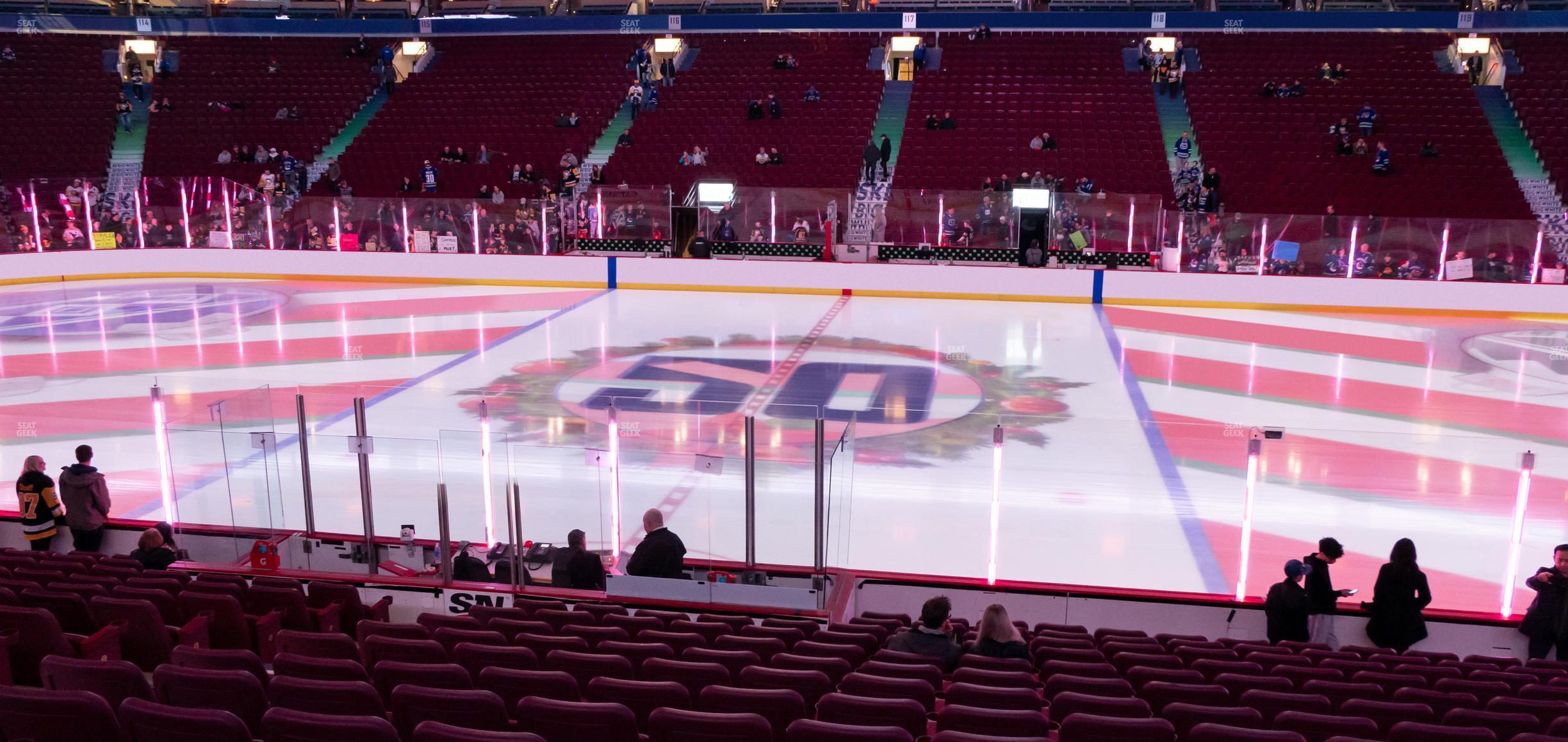 Seating view for Rogers Arena Section 105