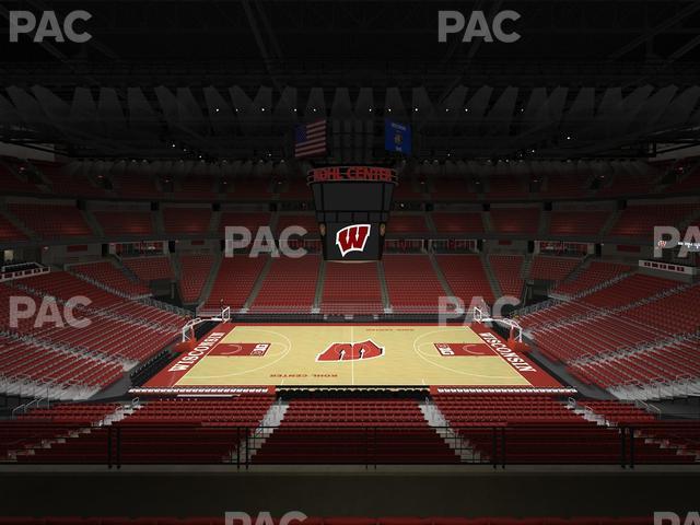 Seating view for Kohl Center Section 222