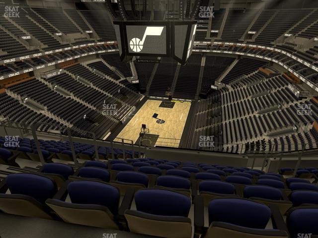 Seating view for Delta Center Section 140