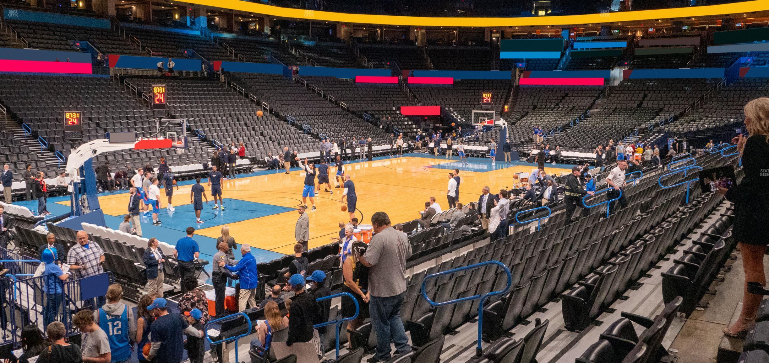 Seating view for Paycom Center Section 118