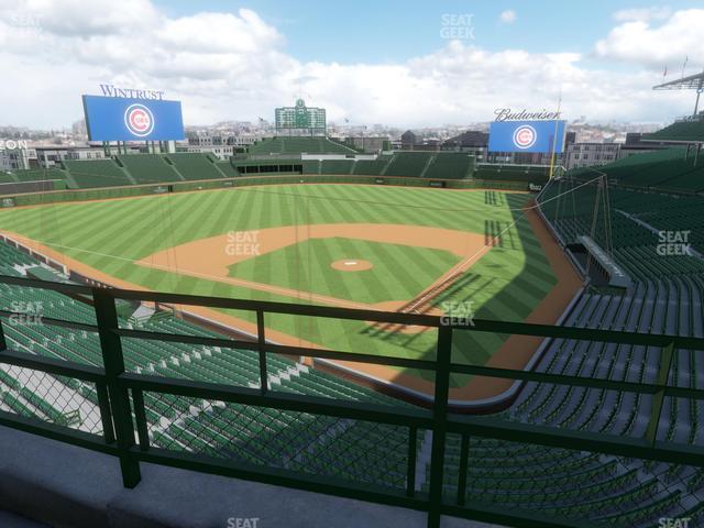 Seating view for Wrigley Field Section James Hardie Catalina Club 315 Left