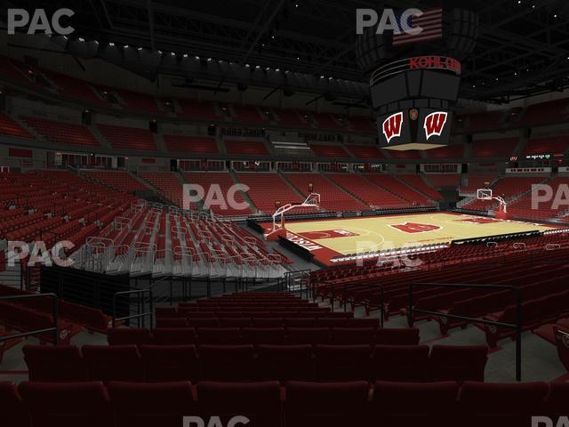 Seating view for Kohl Center Section 125