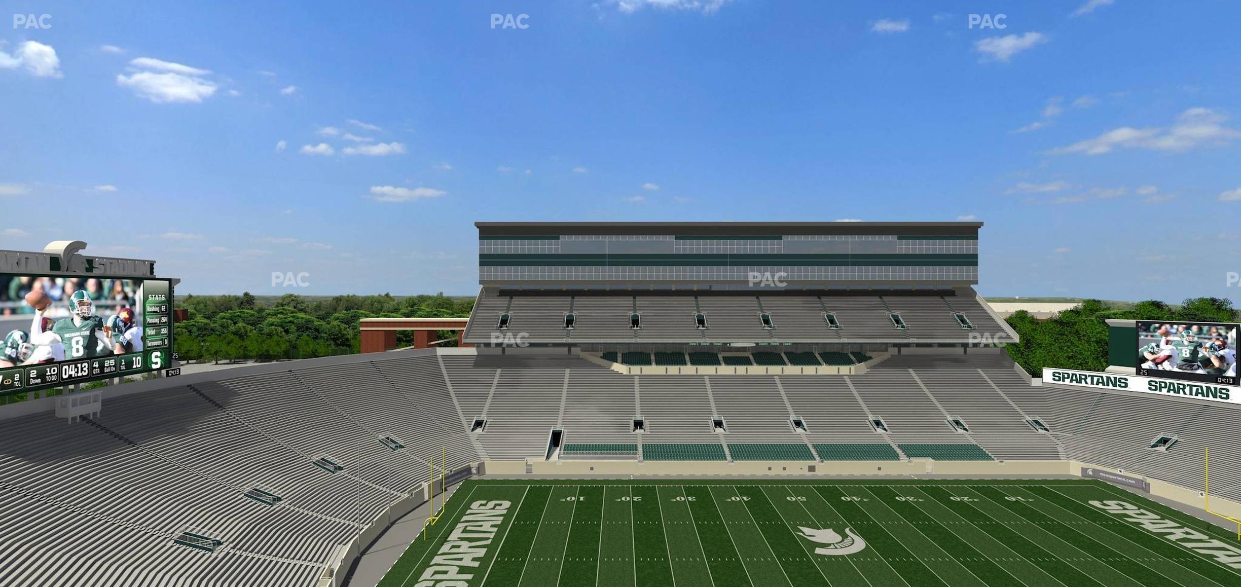 Seating view for Spartan Stadium (Michigan) Section 110