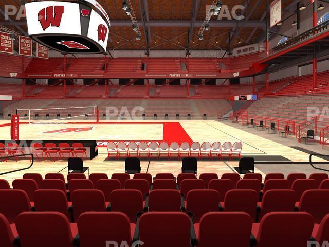 Seating view for Wisconsin Field House Section E