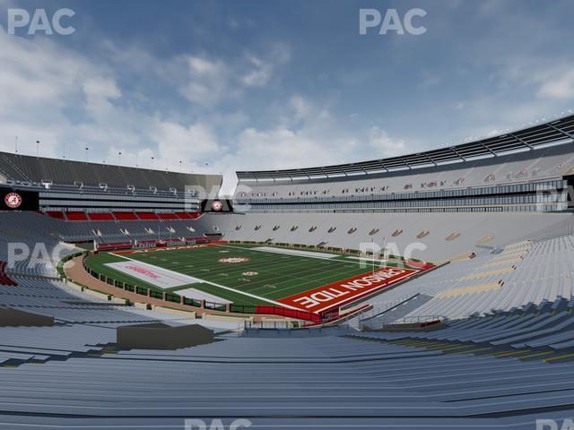 Seating view for Bryant Denny Stadium Section A