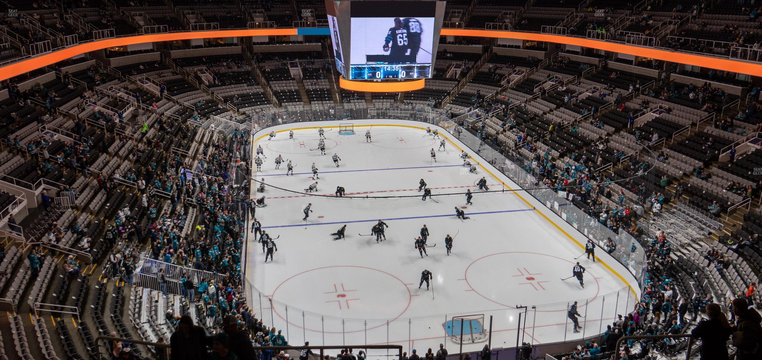 Seating view for SAP Center at San Jose Section 222