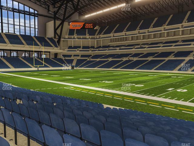 Seating view for Lucas Oil Stadium Section 136