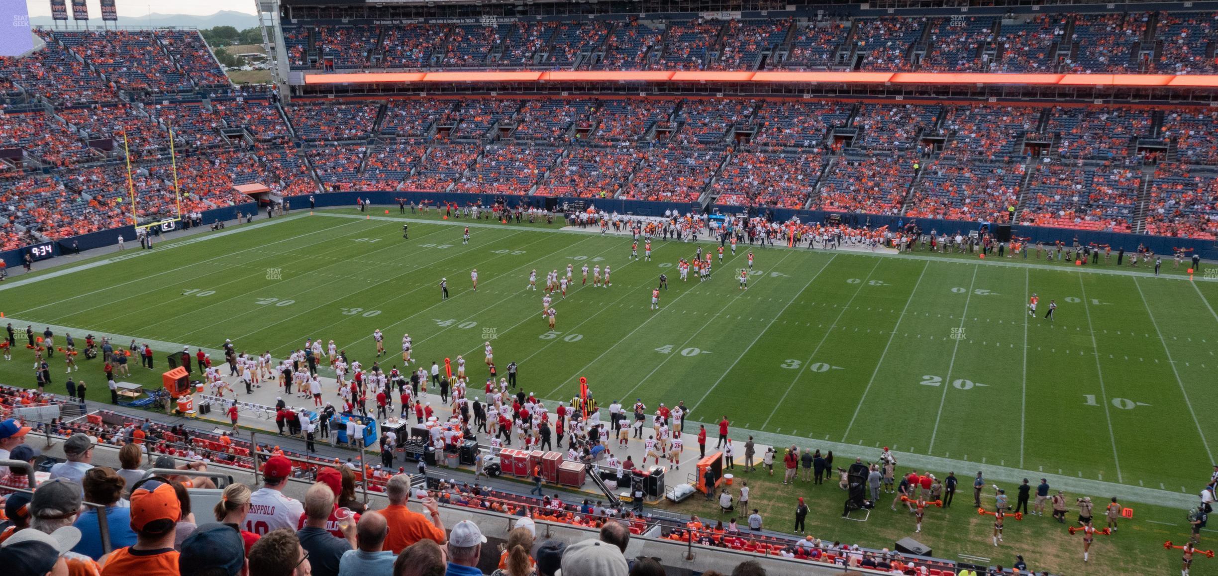 Seating view for Empower Field at Mile High Section 334