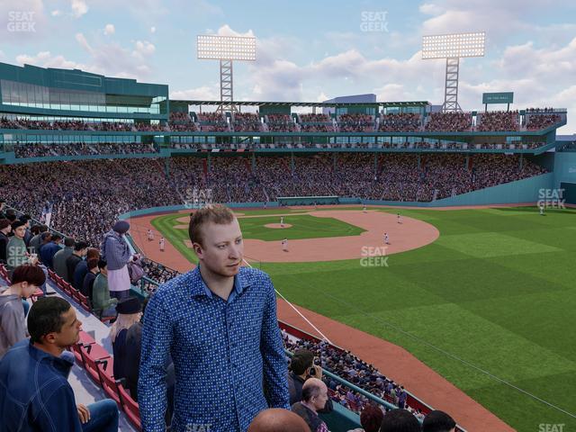 Seating view for Fenway Park Section Right Field Roof Box 33