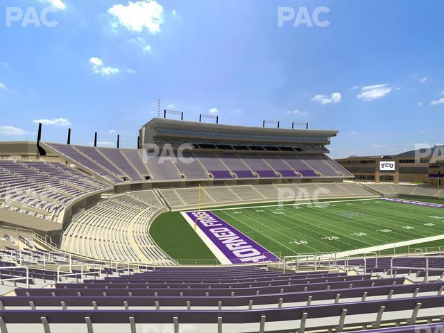 Seating view for Amon G. Carter Stadium Section 214