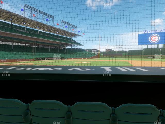 Seating view for Wrigley Field Section Club Box Infield 24