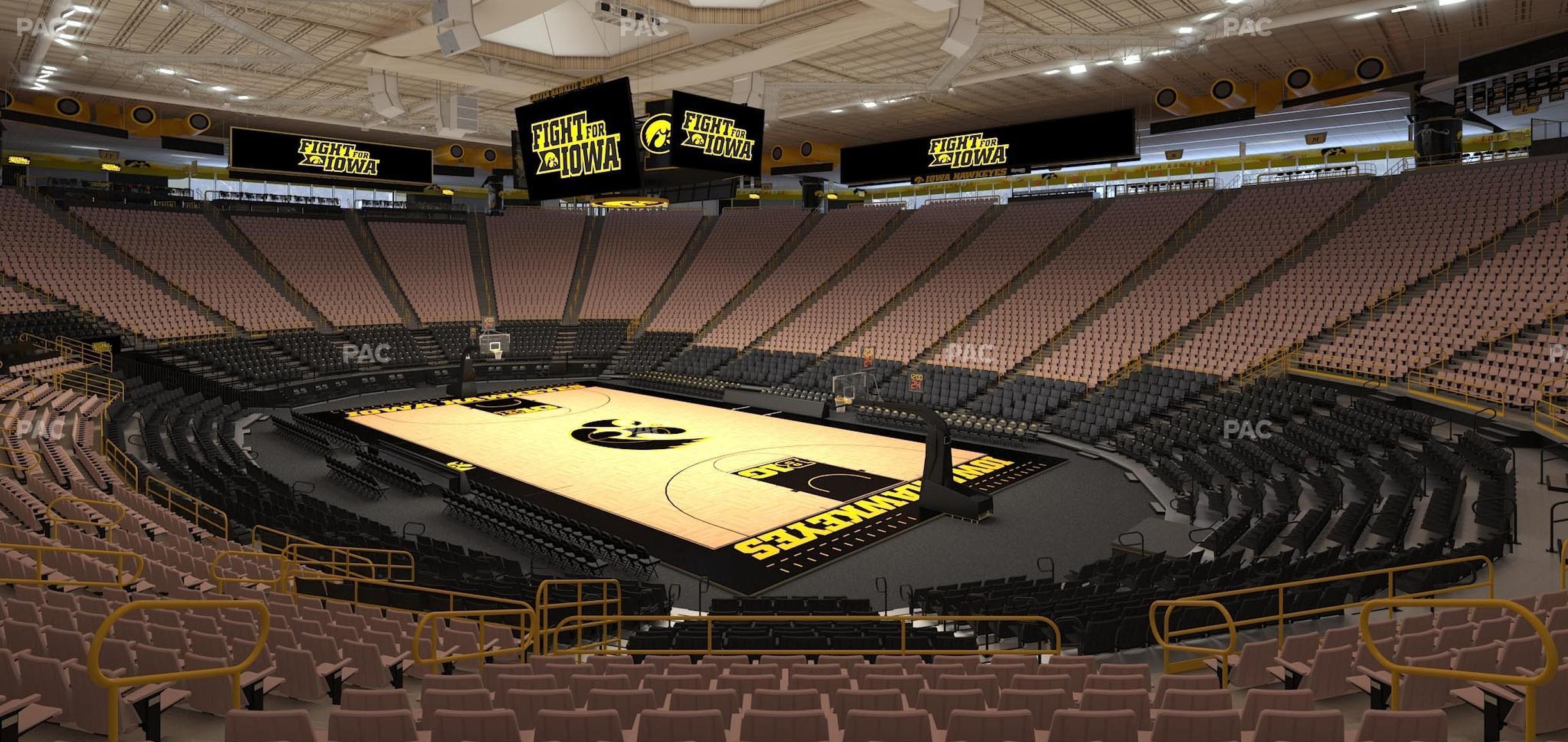 Seating view for Carver-Hawkeye Arena Section E