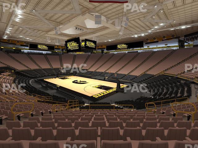 Seating view for Carver-Hawkeye Arena Section E