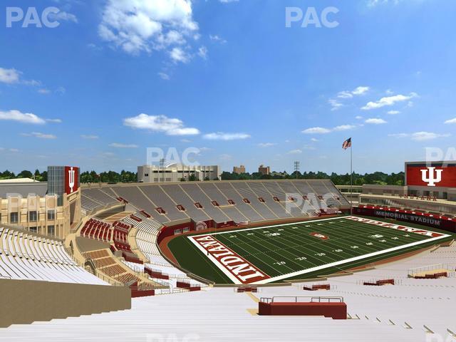 Seating view for Memorial Stadium - Indiana Section 112