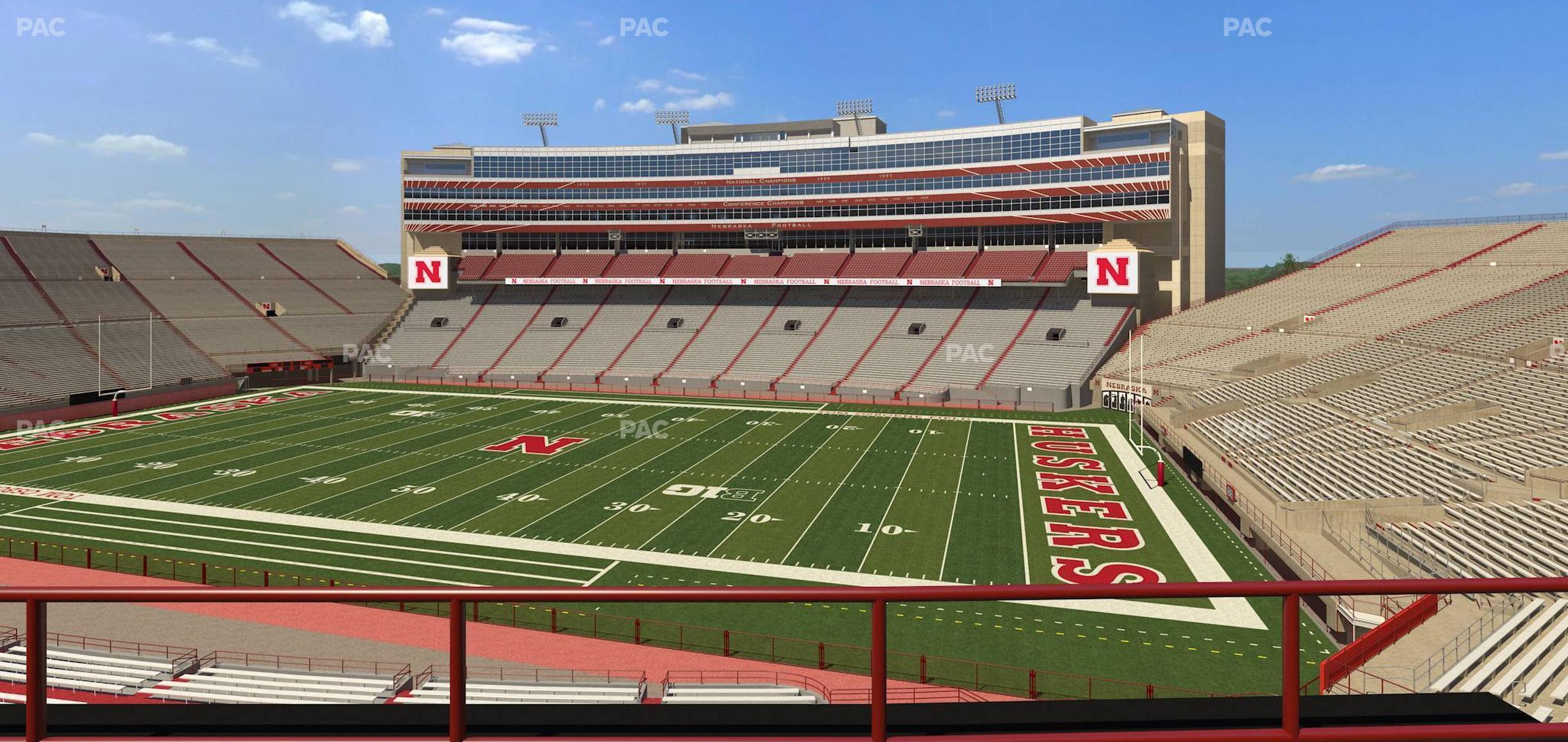 Seating view for Memorial Stadium Nebraska Section 202