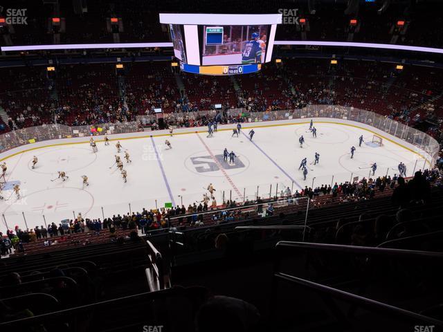 Seating view for Rogers Arena Section 408