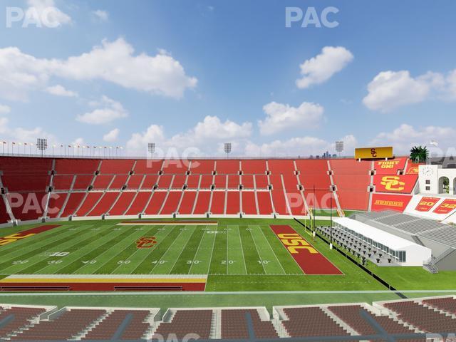 Seating view for Los Angeles Memorial Coliseum Section Club Wc 403