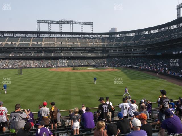 Seating view for Coors Field Section 153