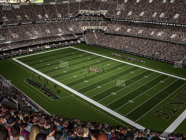 Seating view for Caesars Superdome Section 634