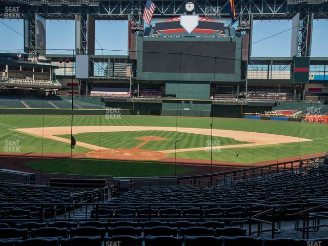 Seating view for Chase Field Section 121