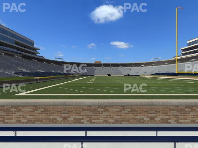 Seating view for Notre Dame Stadium Section 20