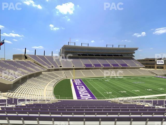 Seating view for Amon G. Carter Stadium Section 213