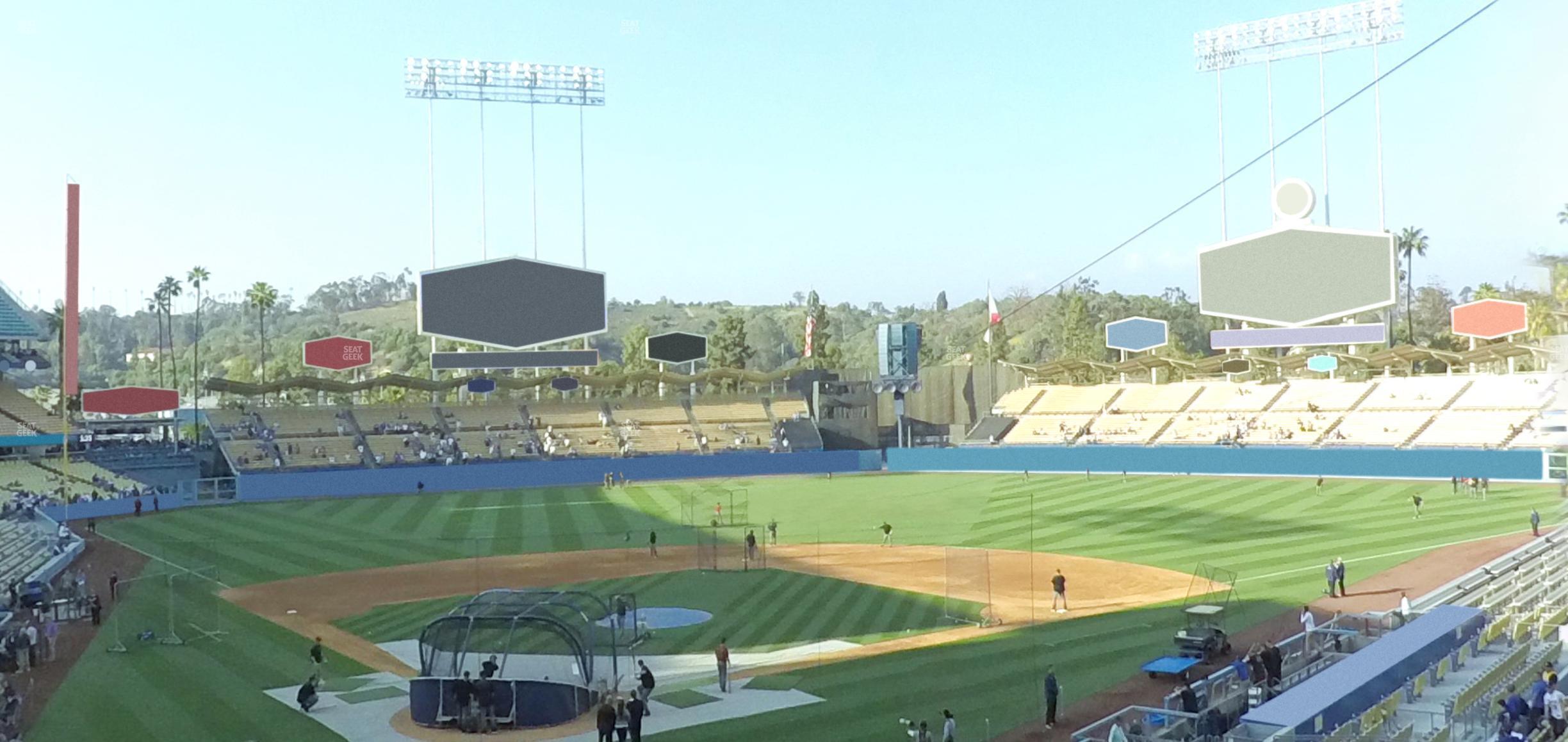 Seating view for Dodger Stadium Section 110 Lg