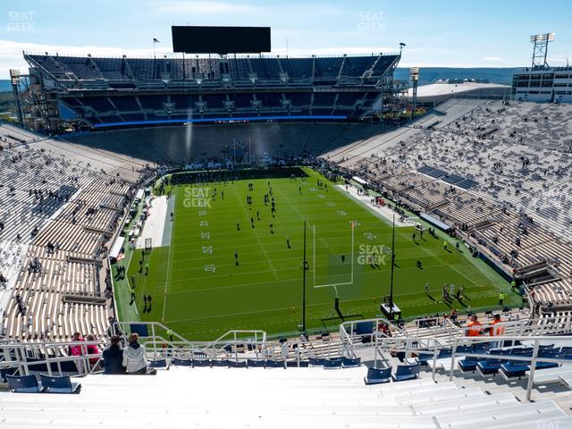 Seating view for Beaver Stadium Section North H Upper