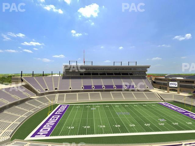 Seating view for Amon G. Carter Stadium Section 308