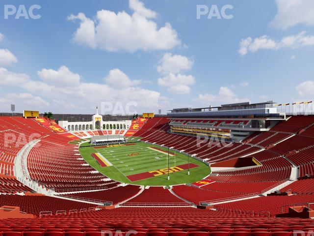 Seating view for Los Angeles Memorial Coliseum Section 316