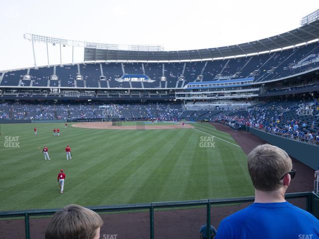 Seating view for Kauffman Stadium Section 105