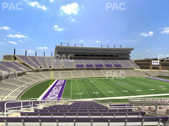 Seating view for Amon G. Carter Stadium Section 211