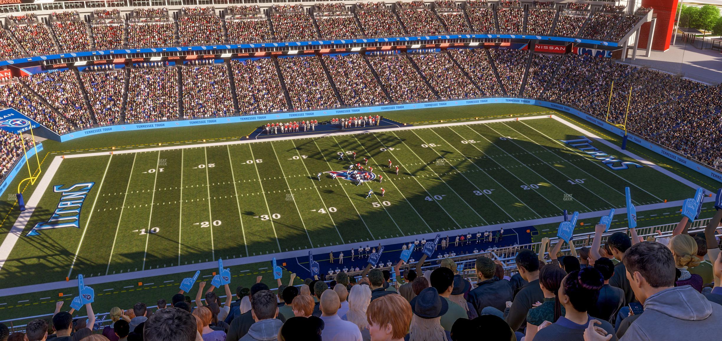 Seating view for Nissan Stadium Section Upper 337