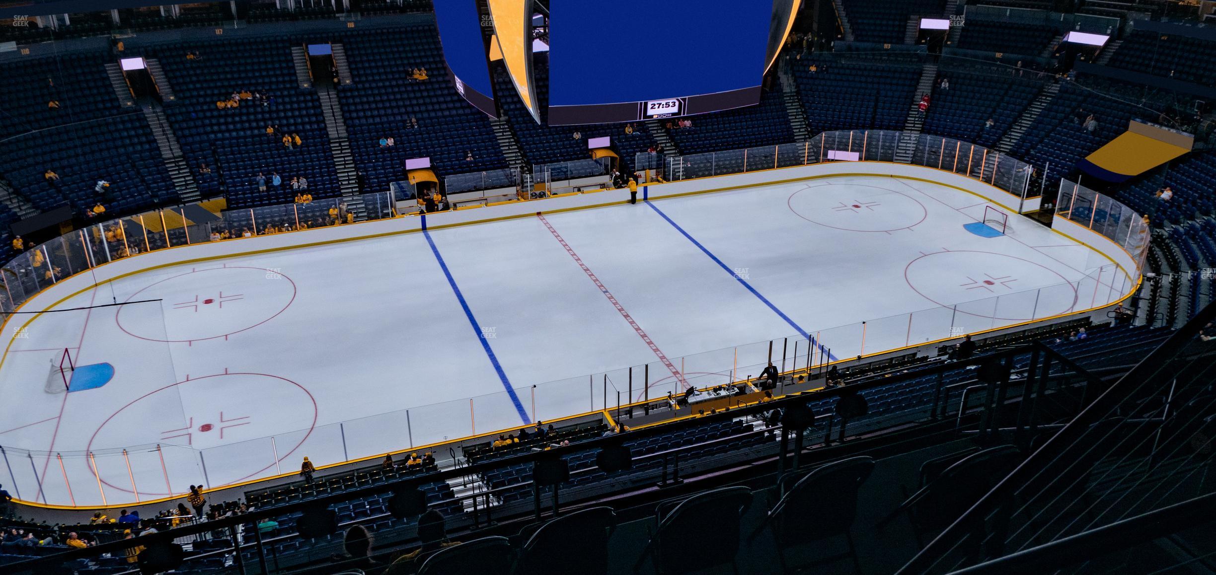 Seating view for Bridgestone Arena Section 308