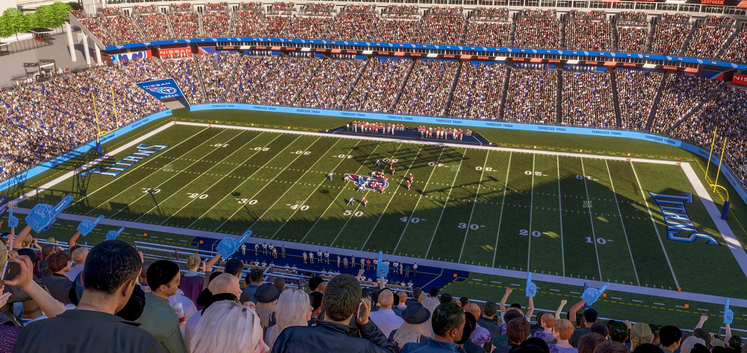 Seating view for Nissan Stadium Section Upper 333