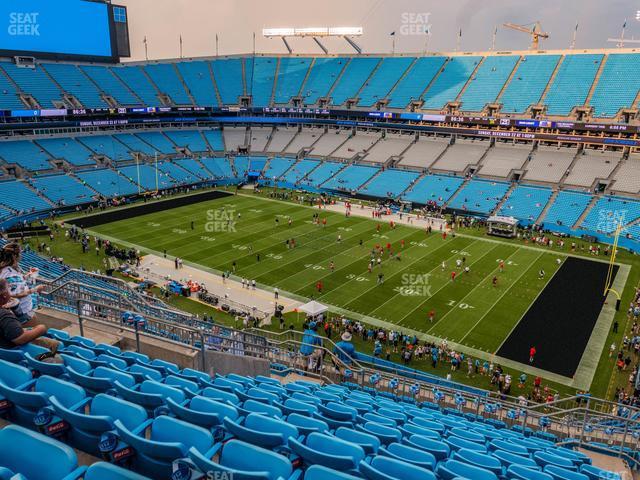 Seating view for Bank of America Stadium Section 537