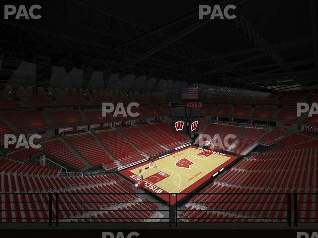 Seating view for Kohl Center Section 312