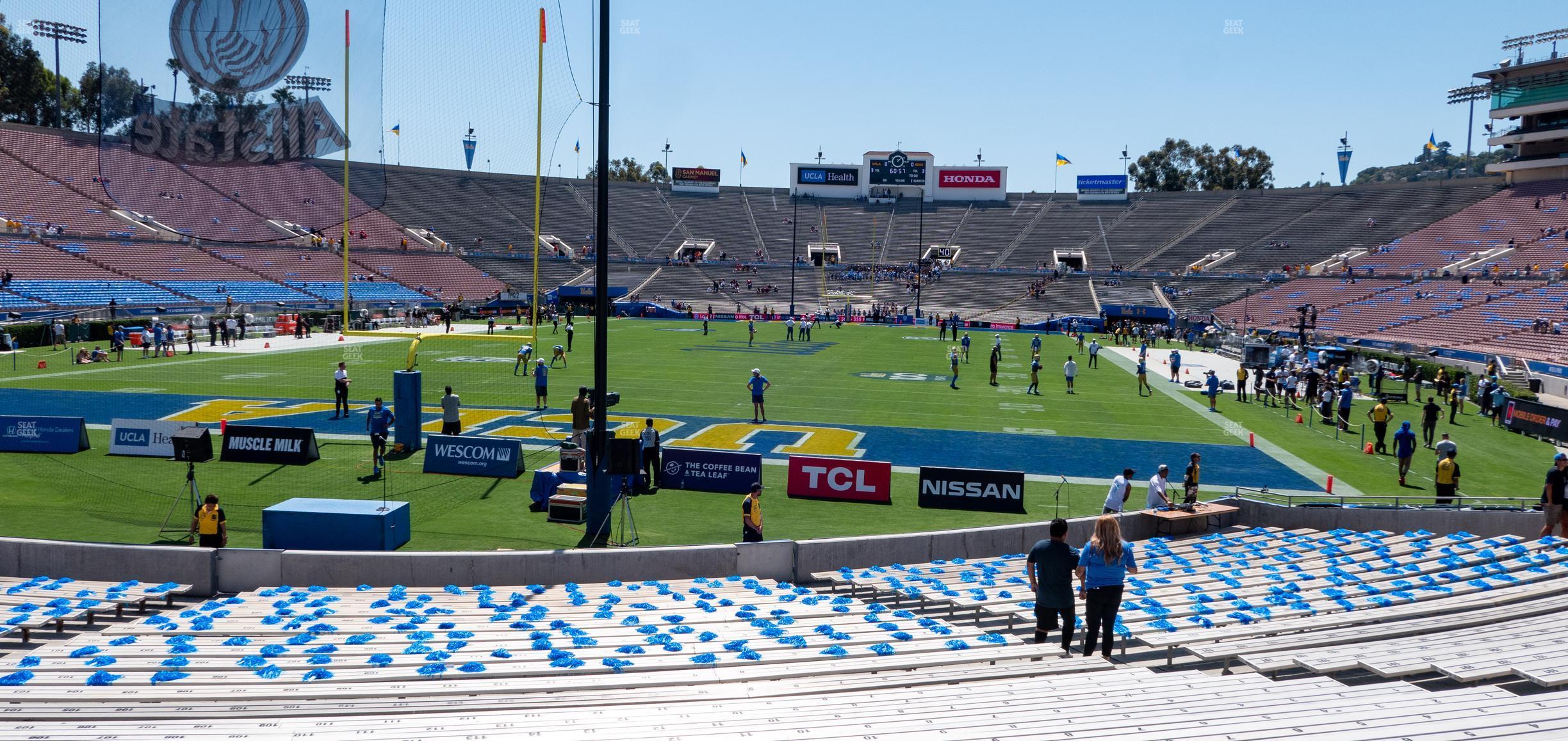 Seating view for Rose Bowl Stadium Section Lower 12