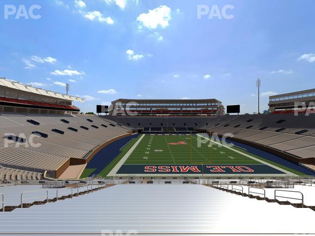 Seating view for Vaught Hemingway Stadium Section Student N 7