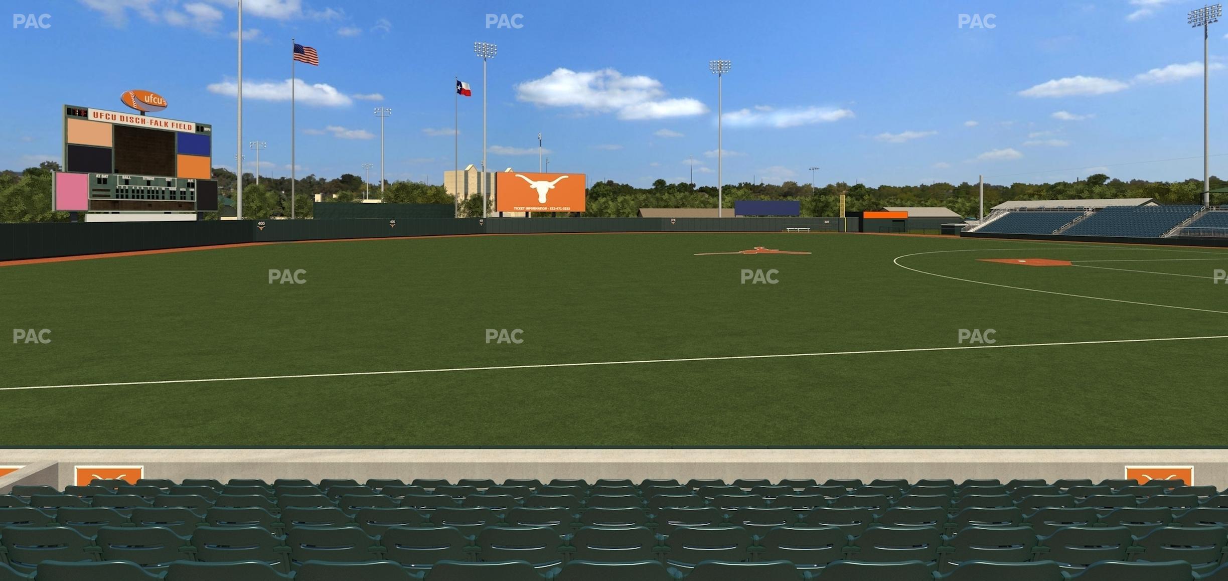 Seating view for UFCU Disch-Falk Field Section L 4