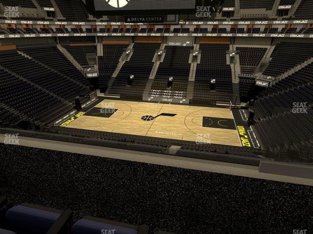 Seating view for Delta Center Section Suite 52