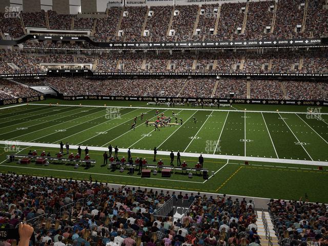 Seating view for Caesars Superdome Section 219