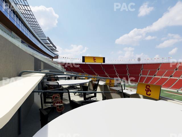 Seating view for Los Angeles Memorial Coliseum Section Loge 404