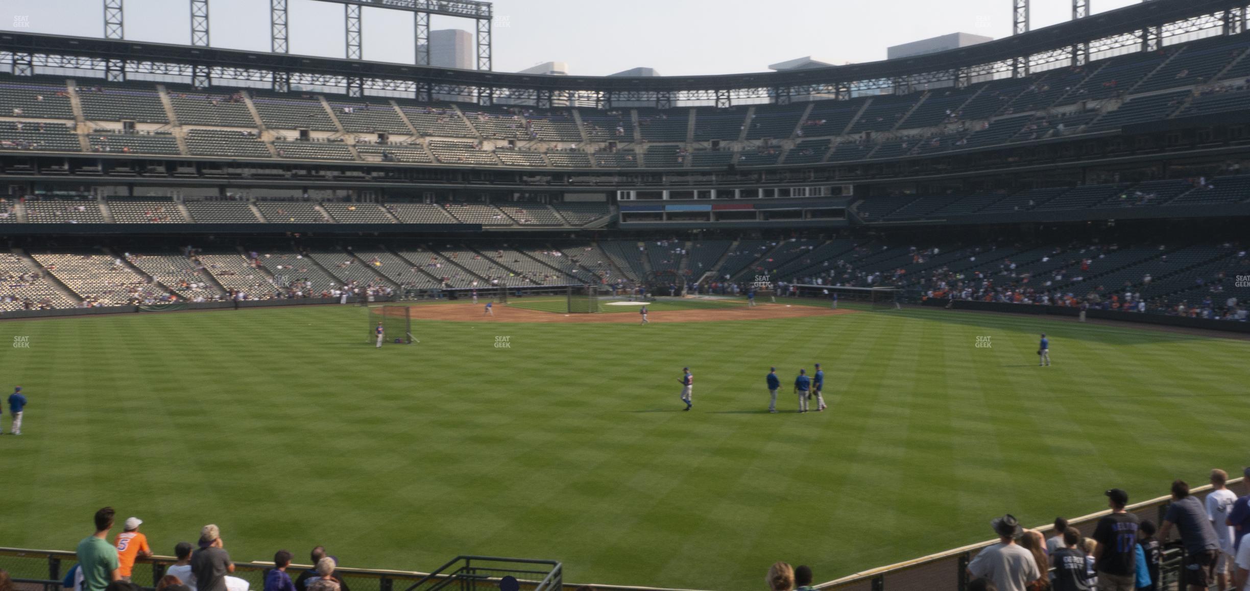 Seating view for Coors Field Section 158