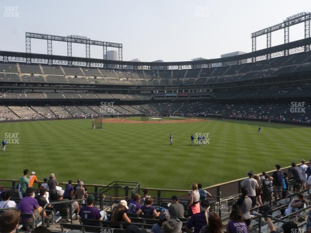 Seating view for Coors Field Section 158