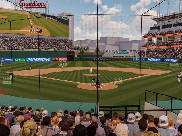 Seating view for Progressive Field Section 154