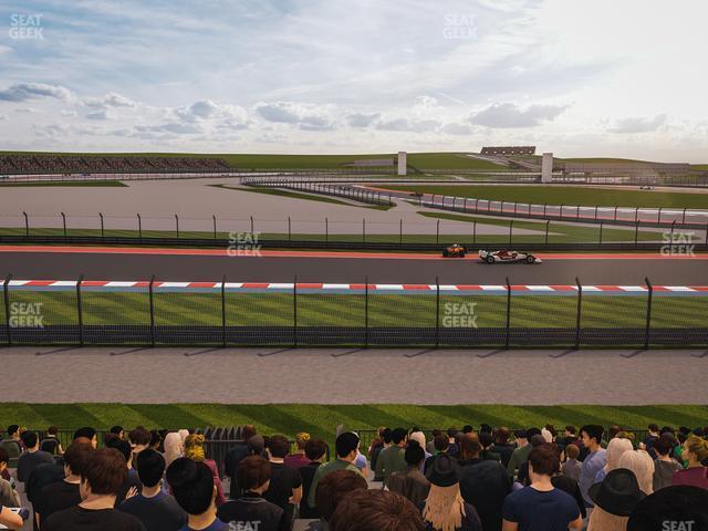 Seating view for Circuit of The Americas Section Turn 12 Bleachers 5