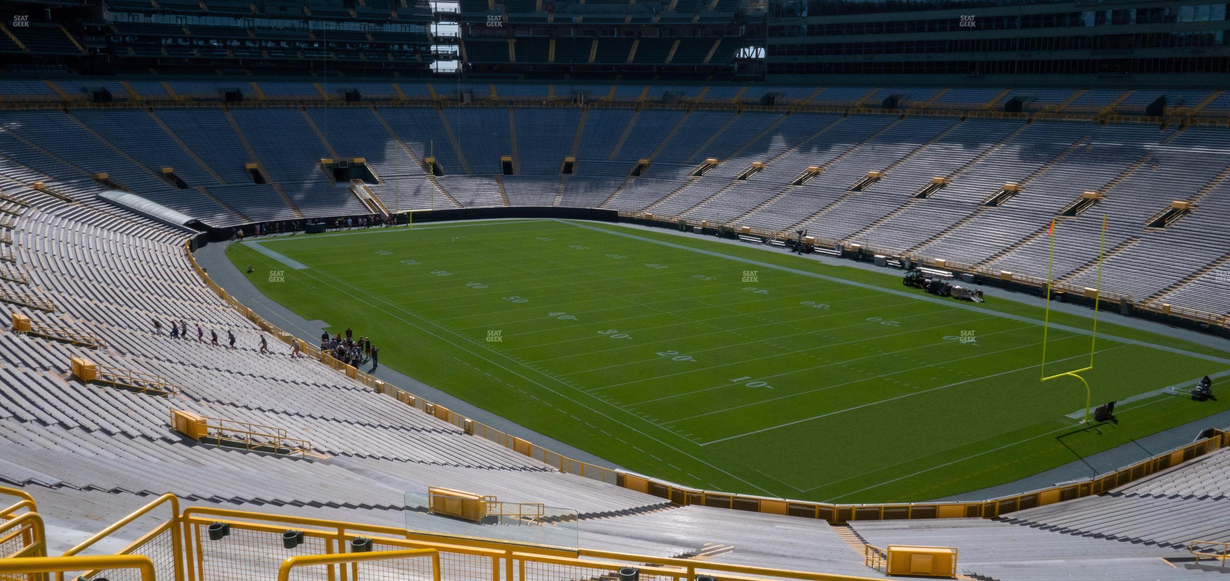 Seating view for Lambeau Field Section 405