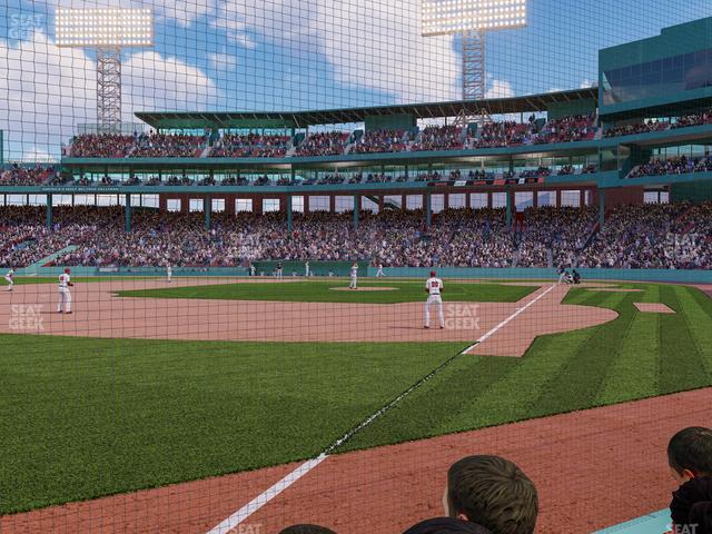 Seating view for Fenway Park Section Field Box Club 79