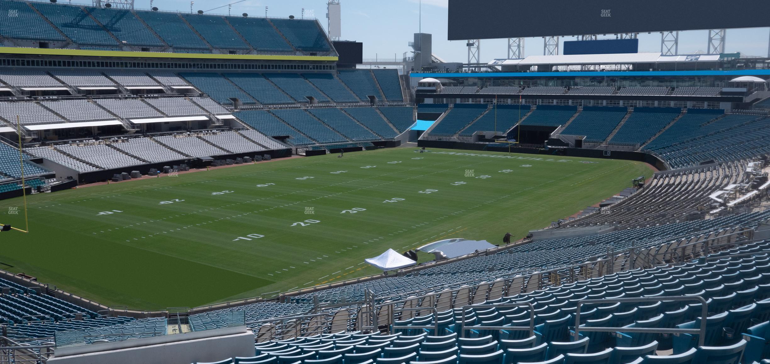 Seating view for EverBank Stadium Section 217